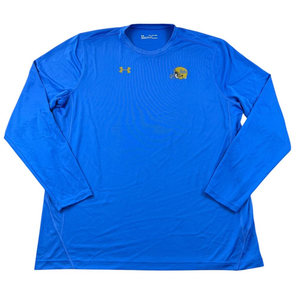 Under Armour UCLA Bruins Football HeatGear Long Sleeve Shirt Blue Men’s 2XL